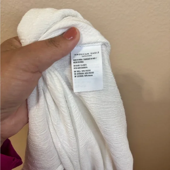 American Eagle Outfitters White Wrap Blouse size M - Picture 12 of 12